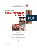 PORCINOCULTURA EN BOLIVIA