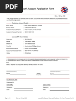 Link Bank Account Application Form