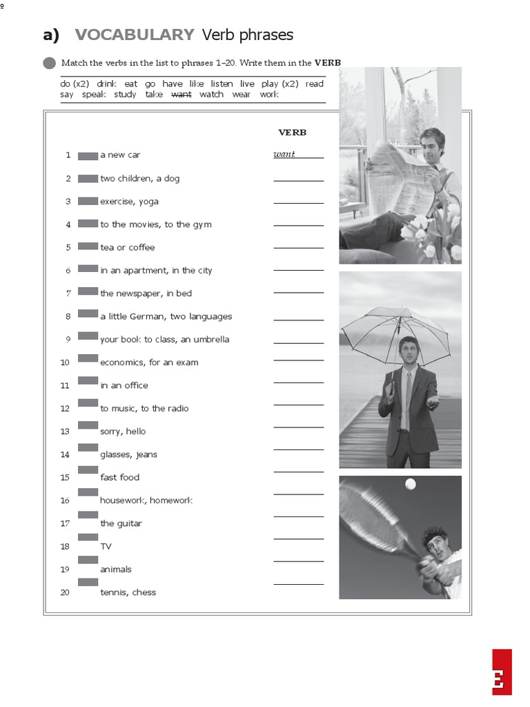 Vocabulary: Verb Phrases | PDF | English Language | Linguistics