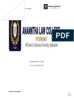 Company Law Study Material PDF