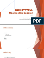 Dynamic Web Programming Session and Cookie Management