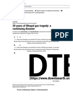 30 Years of Bhopal Gas Tragedy - A Continuing Disaster