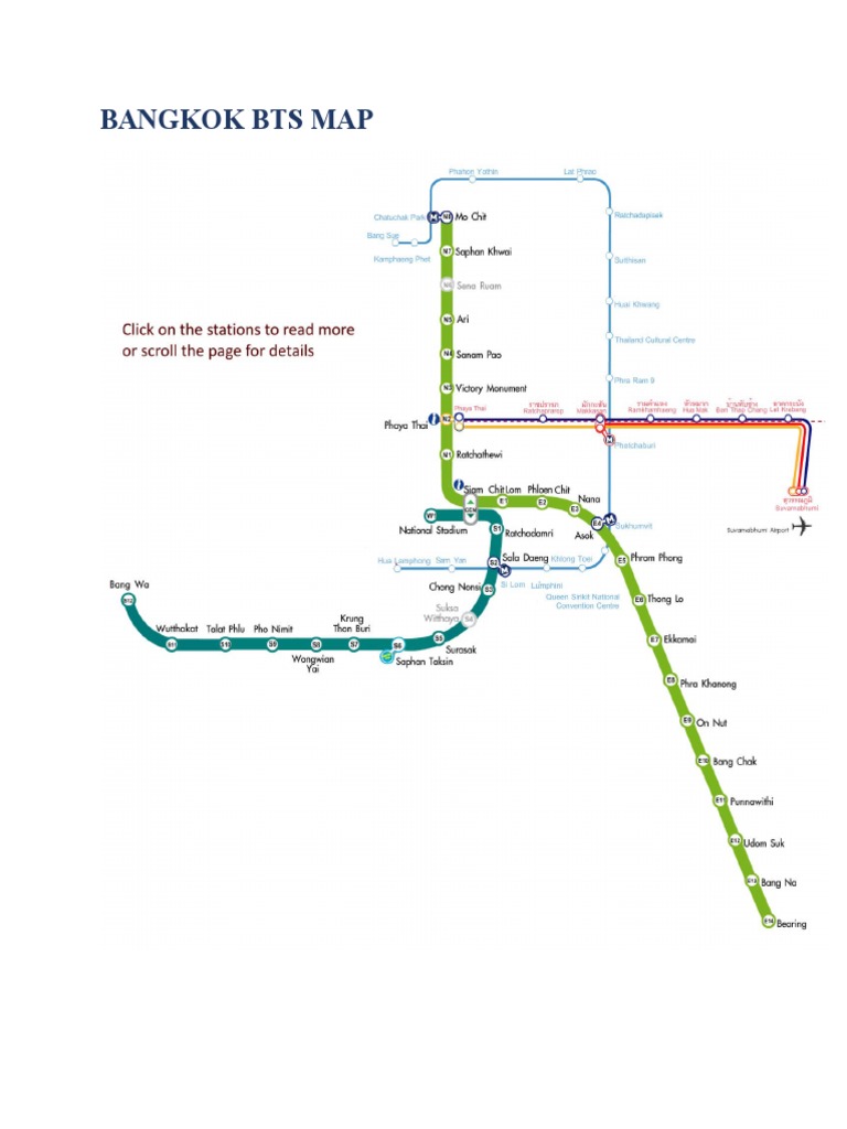 Bangkok Bts Map PDF
