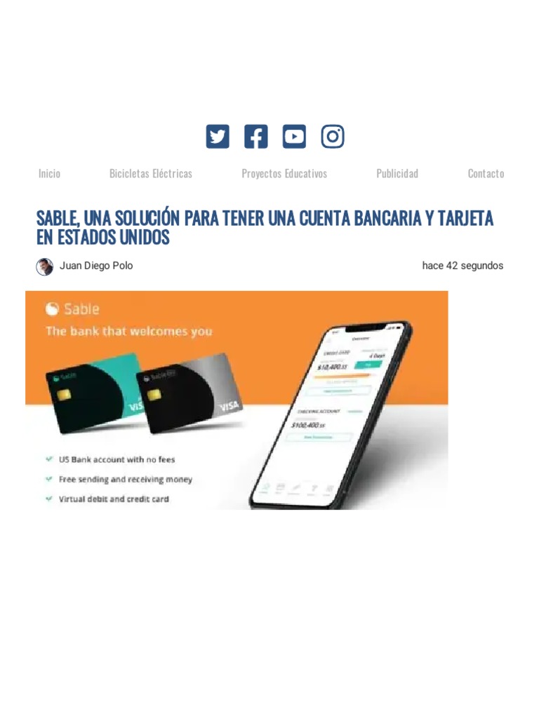 Sable: Banco Móvil para Internacionales | PDF | Finanzas y dinero