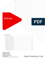 ECU List 7 0 0 New Features List