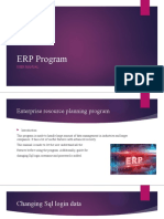 ERP Program: User Manual