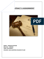Contract II Assignment - Contract of Bailment and Partnership
