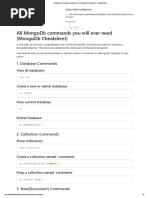 All MongoDb Commands You Will Ever Need (MongoDb Cheatsheet) - CodeWithHarry