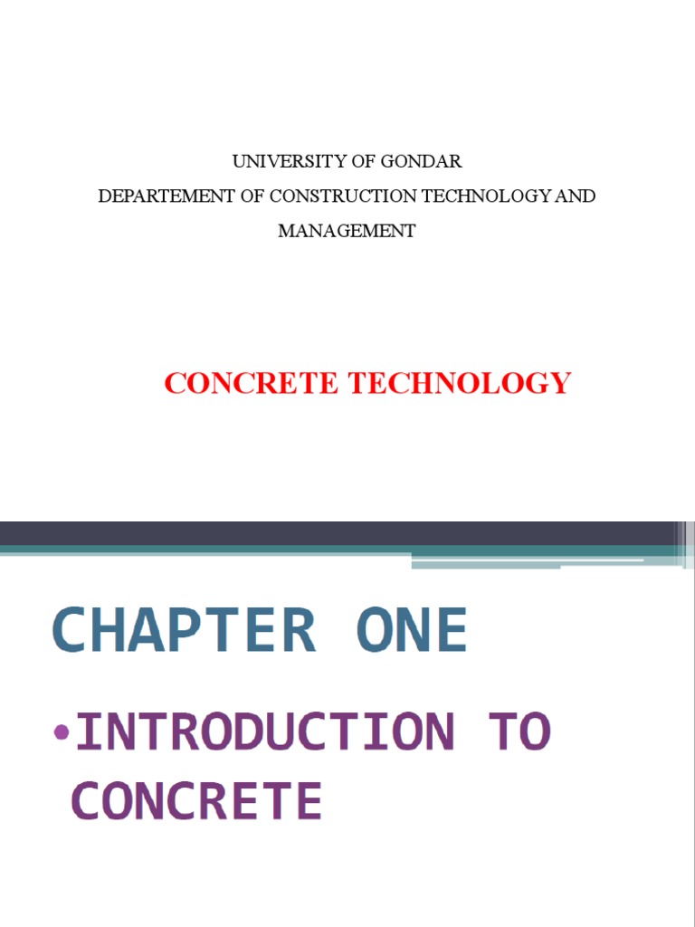 Concrete Technology Course Guide | PDF
