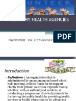 Voluntary Health Agencies: Presenter: Dr. Suhasini Kanyadi