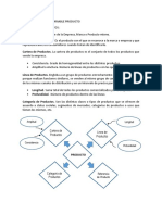 Terminología de La Variable Producto