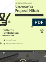 Materi Biro Kesra - Sistematika Proposal Hibah