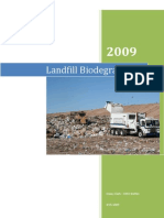 Landfill Biodegradation