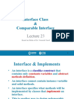 Lec23-Interface ClassComparable Interface