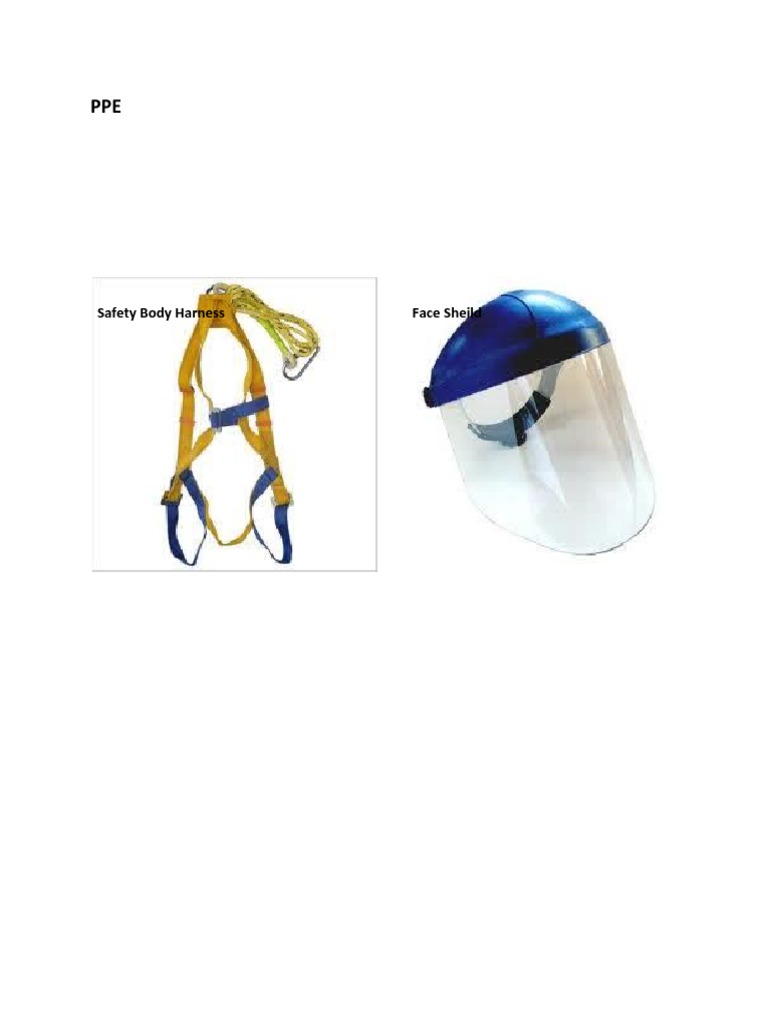 PPE: Safety Harness & Face Shield | PDF