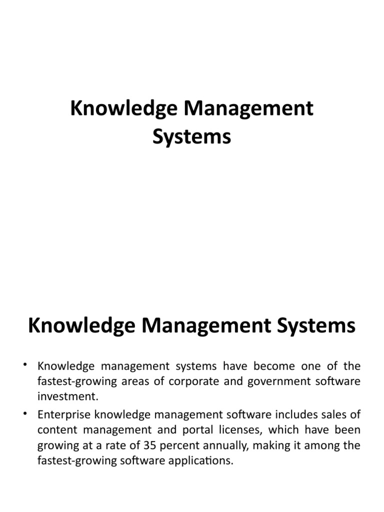 Knowledge Management Systems PDF Knowledge Management Cognitive Science