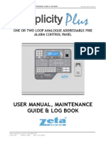 User Manual, Maintenance Guide & Log Book: One or Two Loop Analogue Addressable Fire Alarm Control Panel