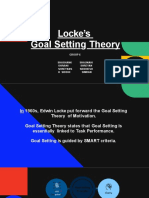 Locke's Goal Setting Theory