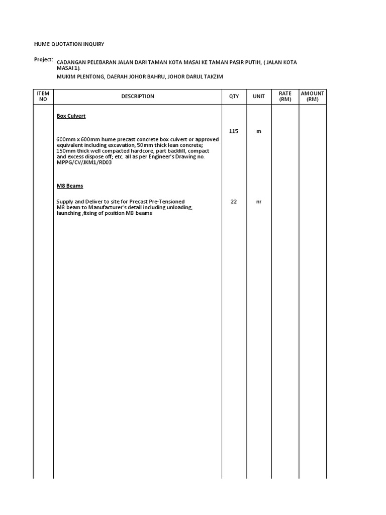 Quotation Format | PDF