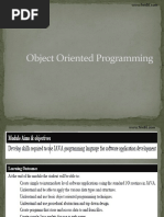 Object Oriented Programming