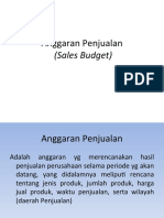 Anggaran Penjualan (Sales Budget)