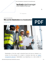 Who Are The Stakeholders in Construction - An Overview With Examples