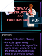 Airway Obstruction and Foreign Bodies