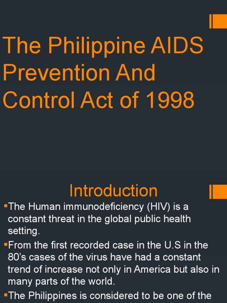 The Philippine AIDS Prevention and Control Act of 1998.1 | Download ...