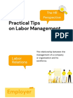 Jojo Recio's Practical Tips On Labor Relations (An HR Perspective) 091320