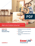Exide Life Elite Term Insurance Plan Brochure