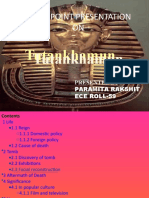 Power Point Presentation ON: Tutankhamun