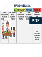 PLANIFICADOR SEMANAL PRIMERA SEMANA