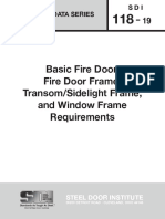 Basic Fire Door, Fire Door Frame, Transom/Sidelight Frame, and Window Frame Requirements