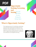 Opportunity Seeking Screening and Seizing