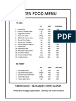 Frozen Food Menu: ORDER NOW: 9819496931/7021141585