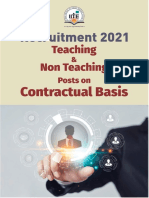 Information Brochure For Teaching & Non Teaching Contractual Recruitment