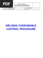 Welding Consumable Control Procedure