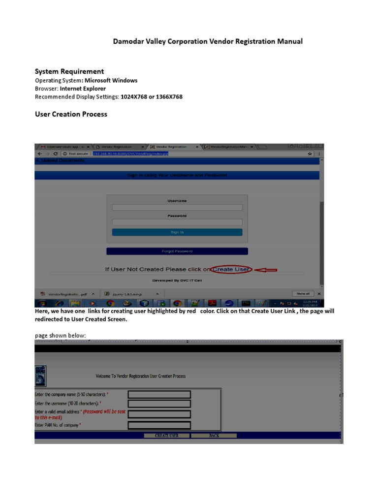 DVC Vendor Registration Guide | PDF | Computer Science | Computing