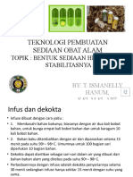 BEntuk Sediaan Herbal Dan Stabilitasnya