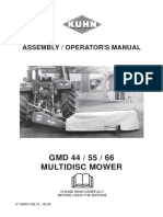 GMD 44 / 55 / 66 Multidisc Mower: Assembly / Operator'S Manual