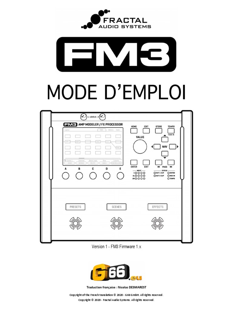 FM3 Manual-FR, PDF, Electronique audio
