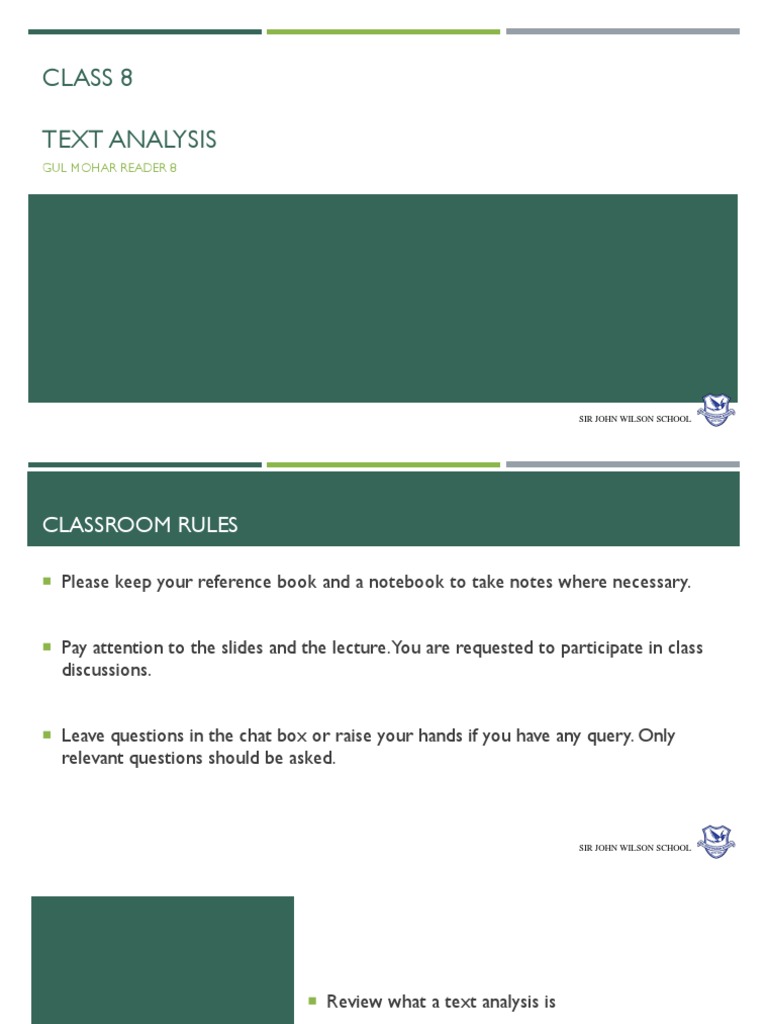 Text Analaysis Notes Part 1 | PDF