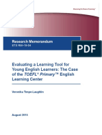 Evaluating A Learning Tool For Young English Learners