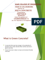 Green Concrete: Dayananda Sagar College of Engineering