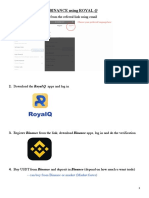 How To Start Trading in BINANCE Using ROYAL Q: Can Buy From Binance or Market (Market Faster)