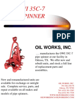 OWI 35C-7 Pipe Spinner Maintenance Manual