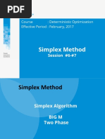 Z17410000220164004PPT - 4 - Session 6-7 - Simplex Method