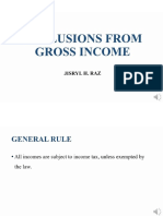 Items Excluded From Gross Income