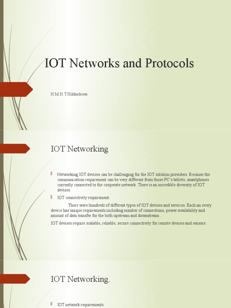 IoT Networking: Protocols and Connectivity | PDF | Internet Of Things ...