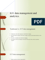 IOT data management and analytics